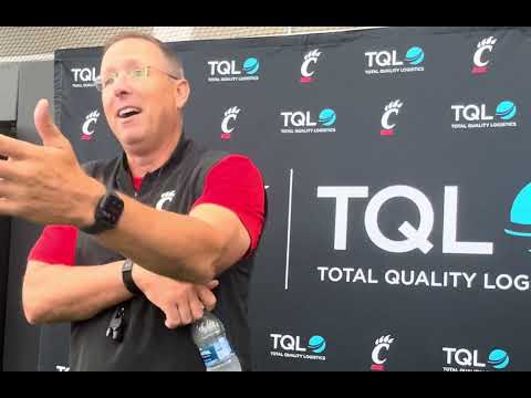 UC HC Scott Satterfield on the intensity at practice “I like it guys are getting after it”