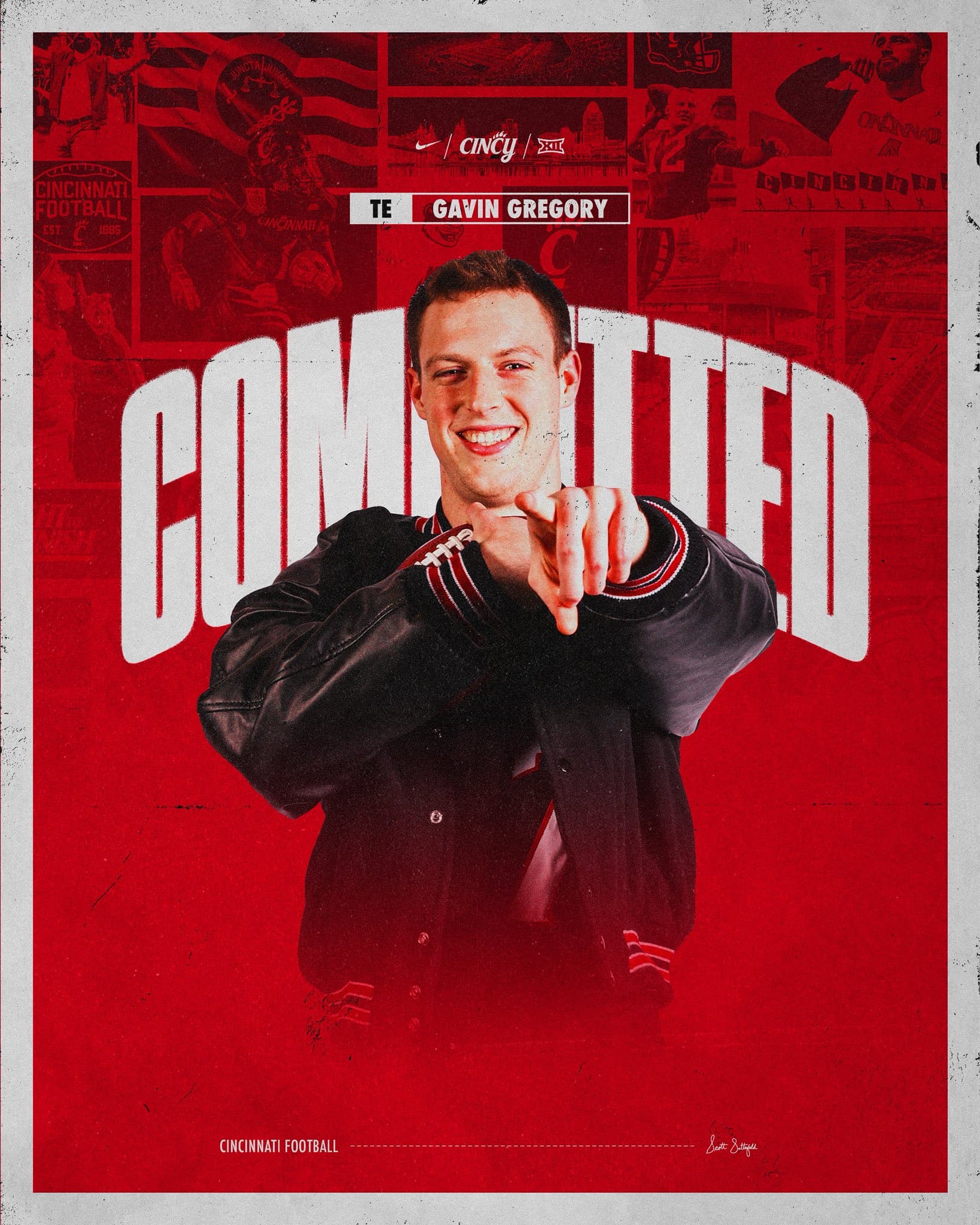 3 star West Branch HS (OH) TE Gavin Gregory commits to UC  article image about Cincinnati Bearcats