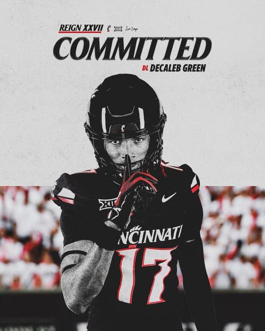 3 star DE DeCaleb Green commits to Cincinnati article image about Cincinnati Bearcats