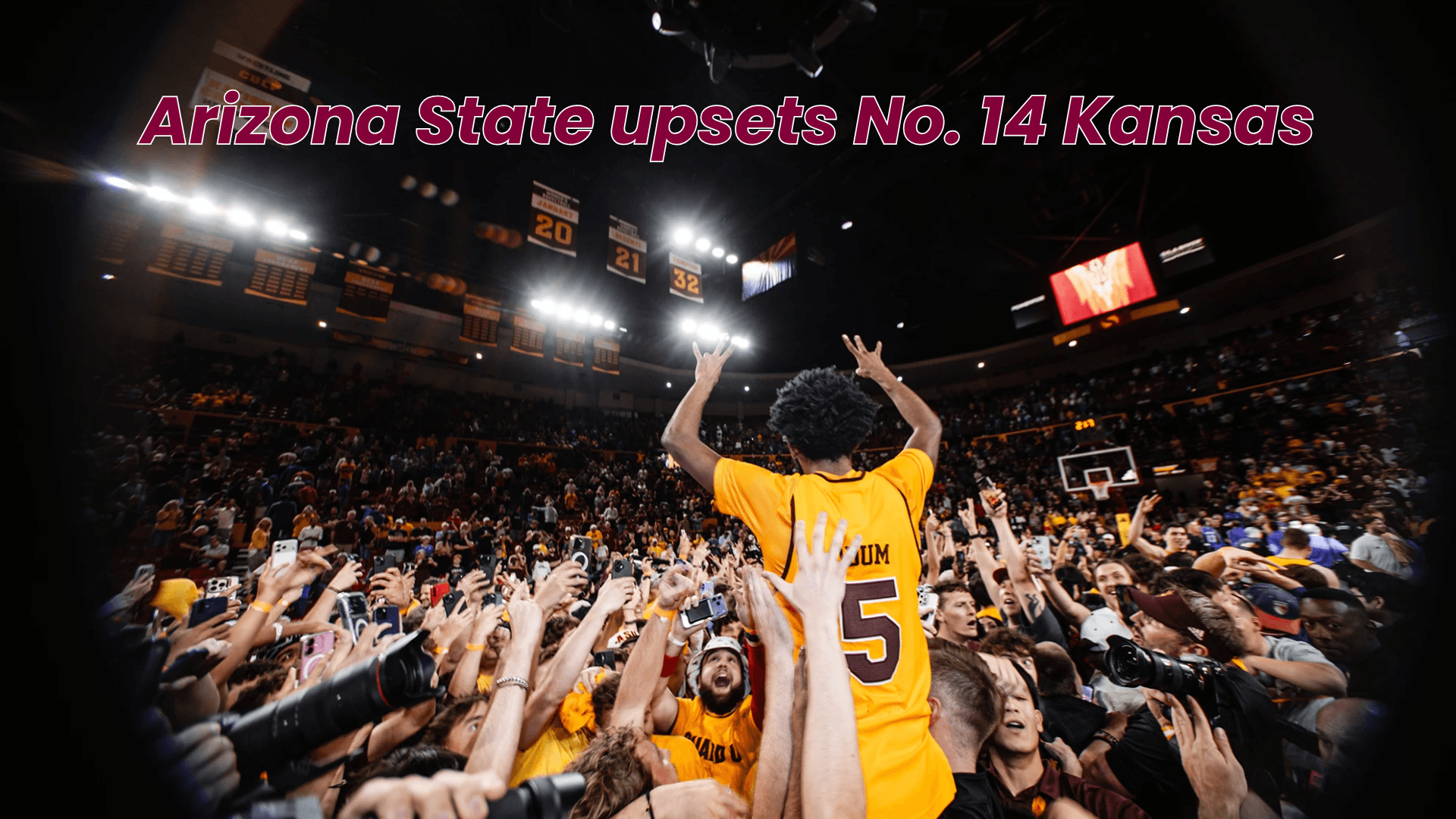 Arizona State upsets No. 14 Kansas