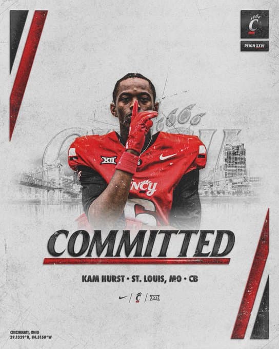 Washington State commit CB Kam Hurst flips to Cincinnati