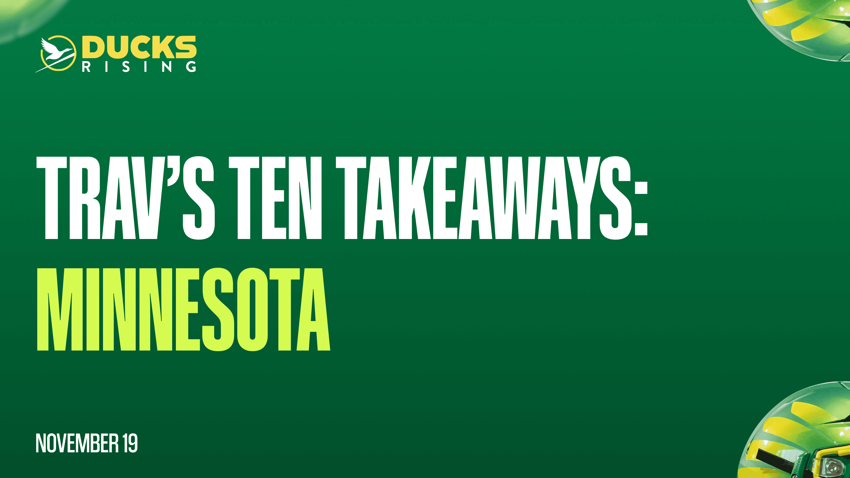 Trav’s Ten Takeaways: Minnesota