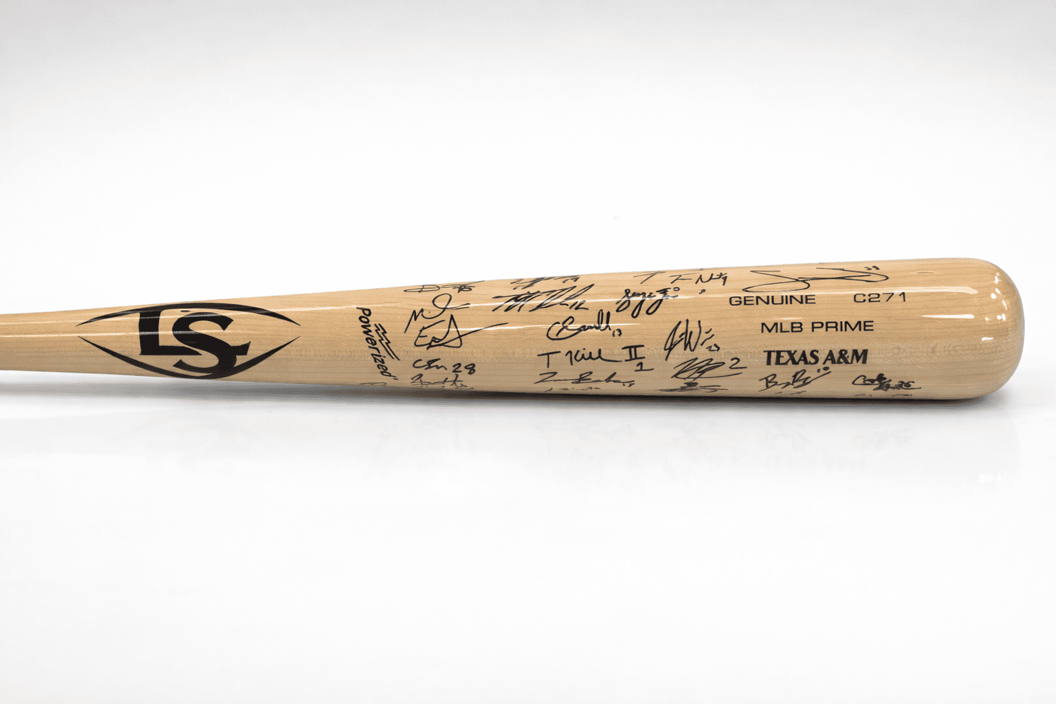 2026 Texas A&M Baseball Team Signed MLB Prime Bat