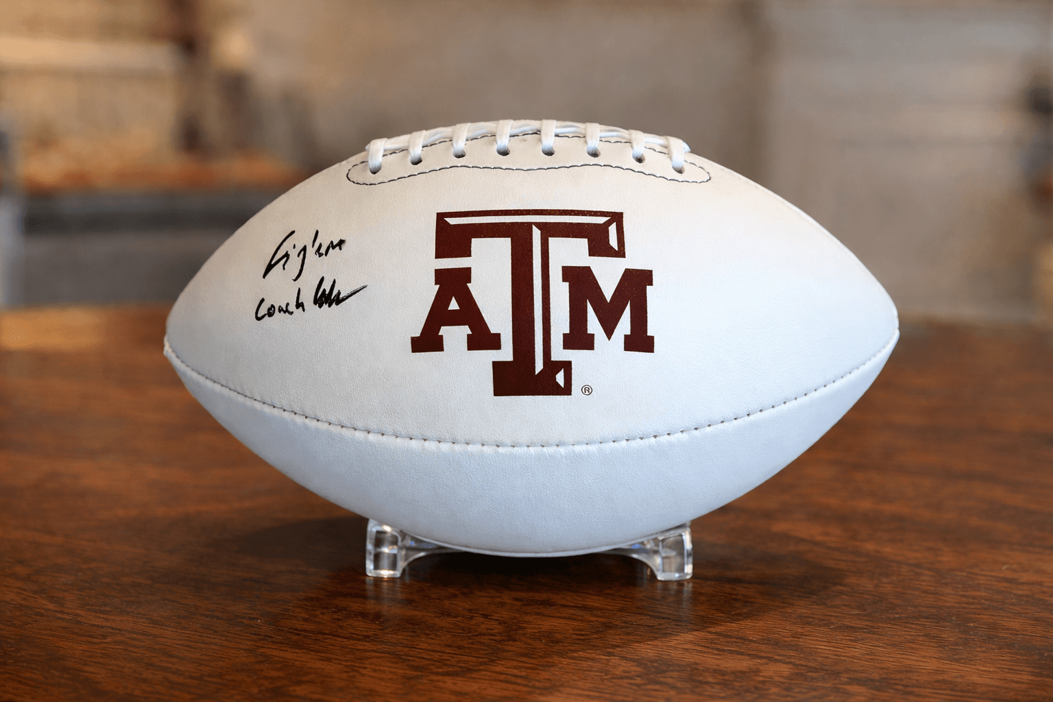 Mike Elko Autographed Texas A&M Football auction image