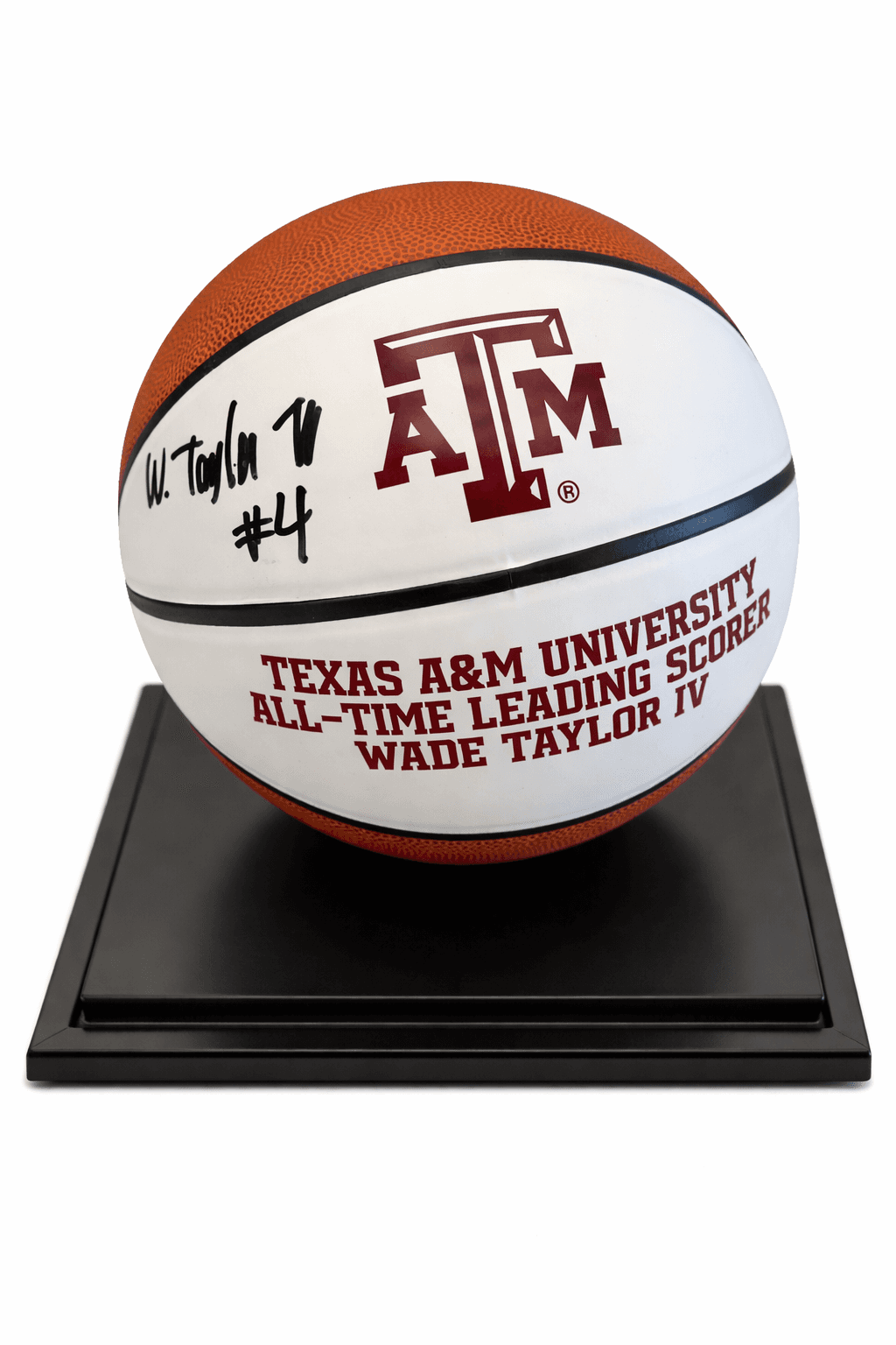 Texas A&M Basketball Signed by Wade Taylor IV – All-Time Leading Scorer