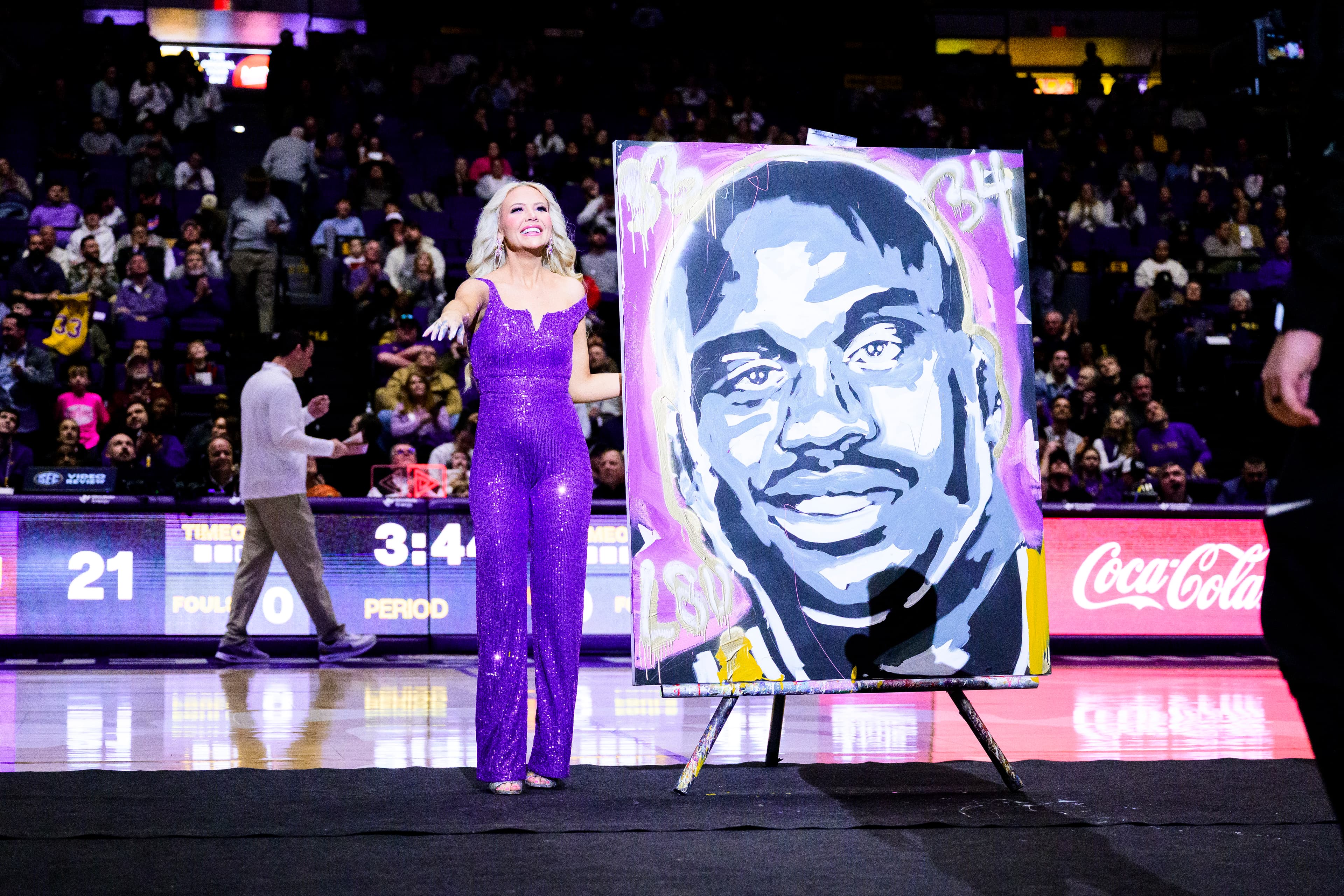 Shaq Painting from the LSU MBB Halftime Performance (4x5ft)