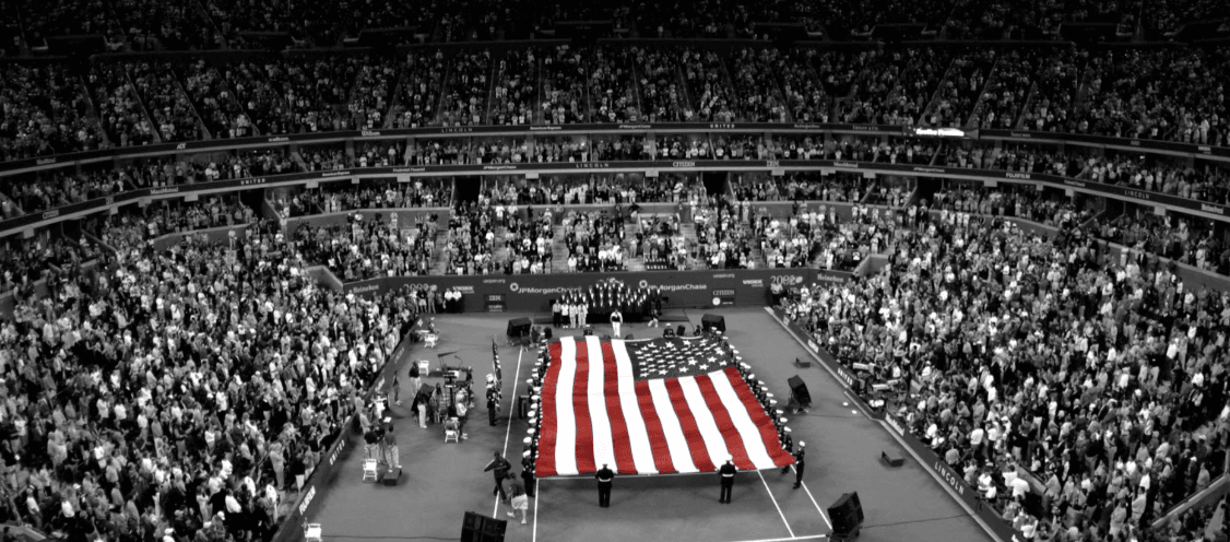 US Tennis Association banner