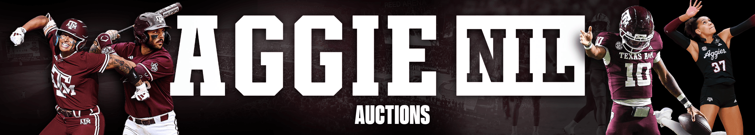 Aggie NIL Auctions banner