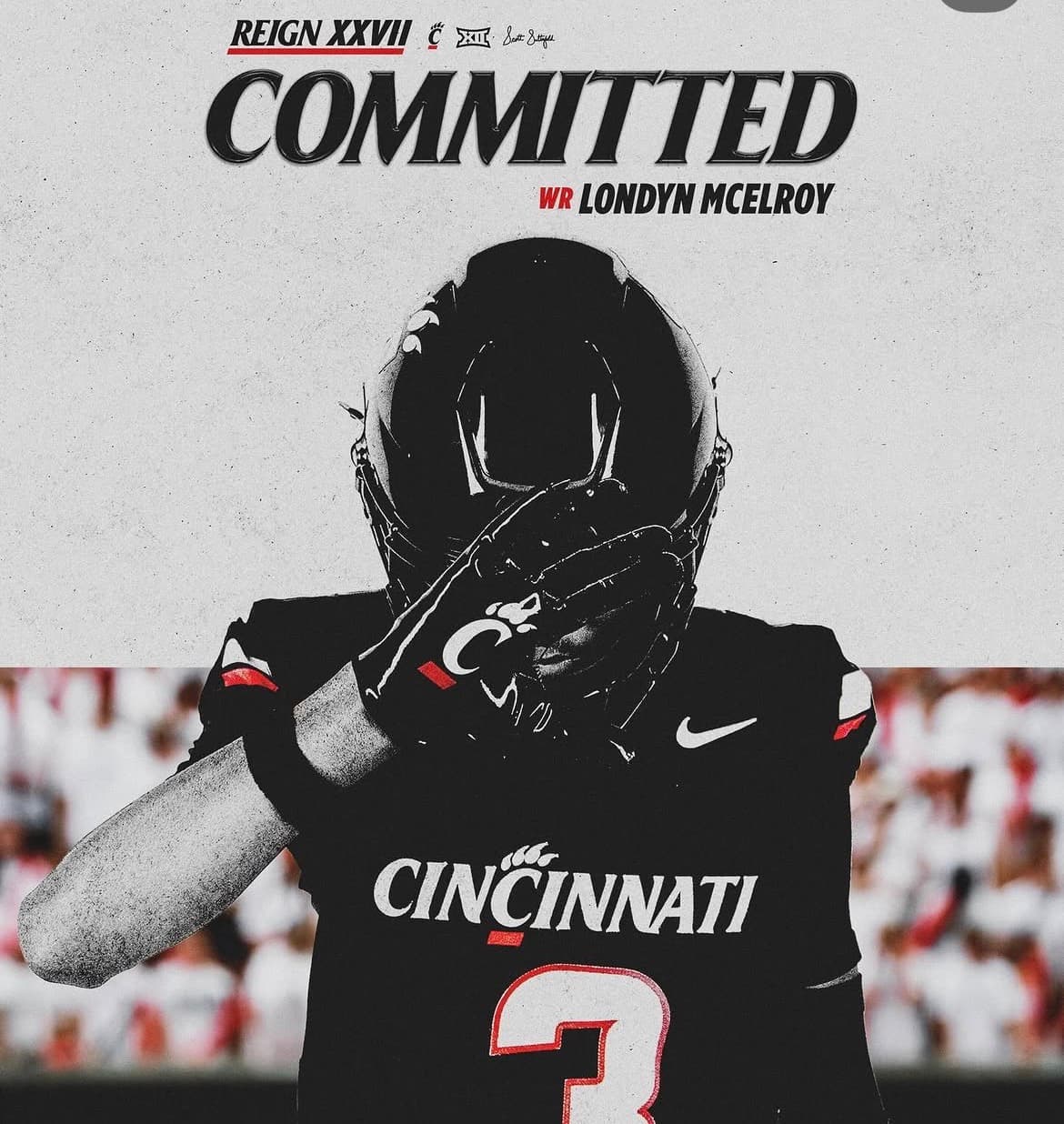 Ambassador Christian (NC) WR Londyn McElroy commits to Cincinnati
