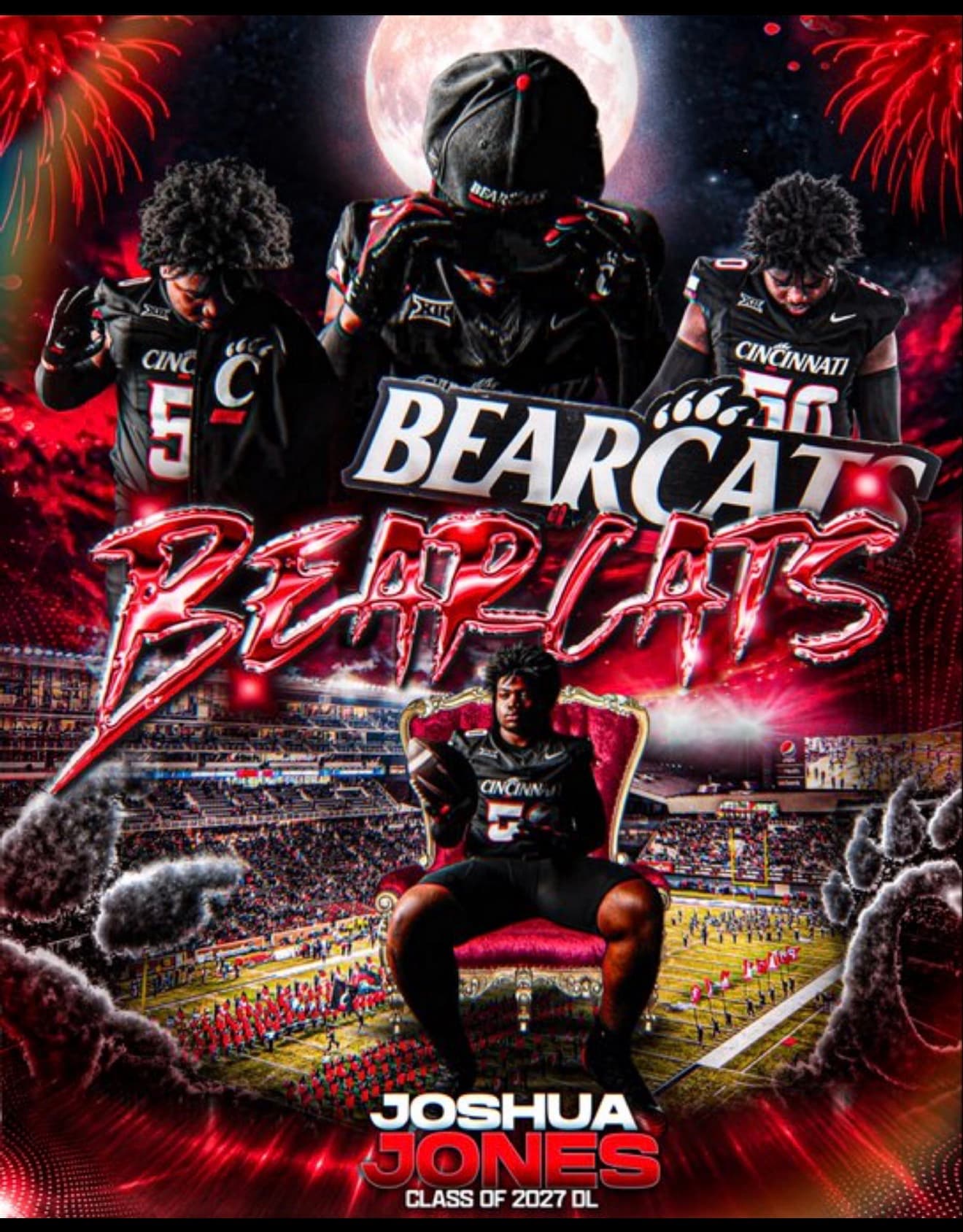 2027 DT Joshua Jones commits to Cincinnati article image about Big 12