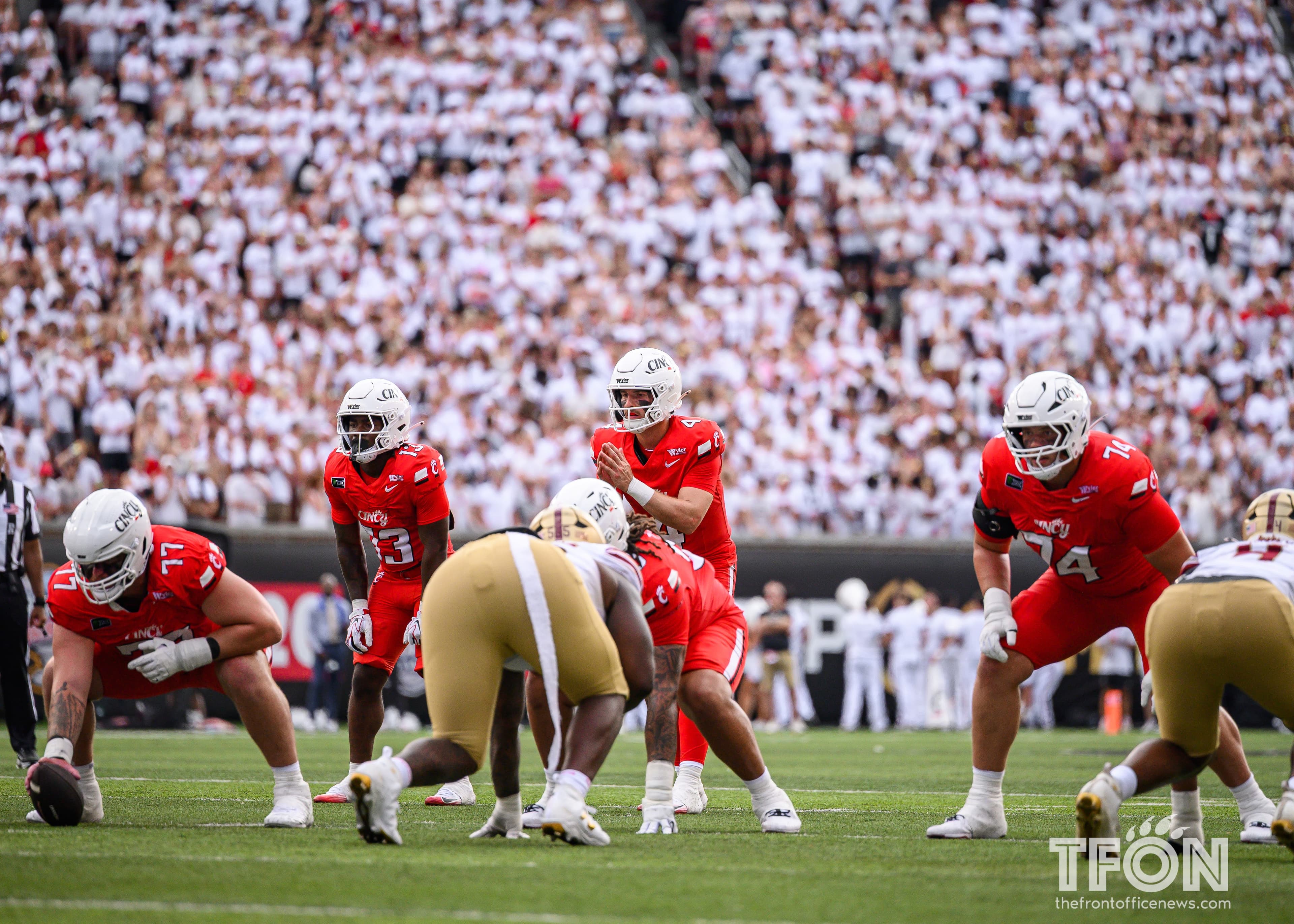 Bearcats offensive line named Big 12 Offensive Line of the Week